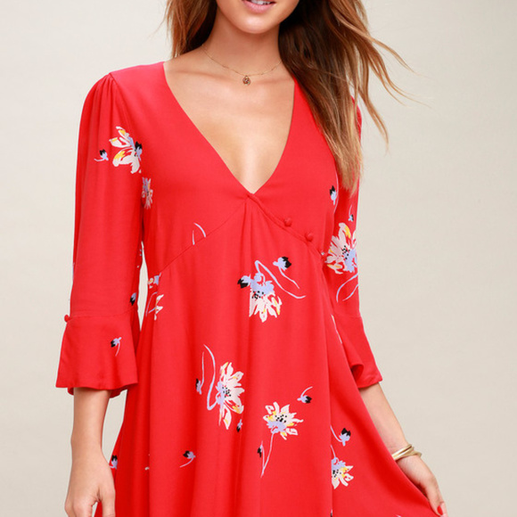 Free People Dresses & Skirts - 🆕  Free People Time On My Side Floral Wrap Dress